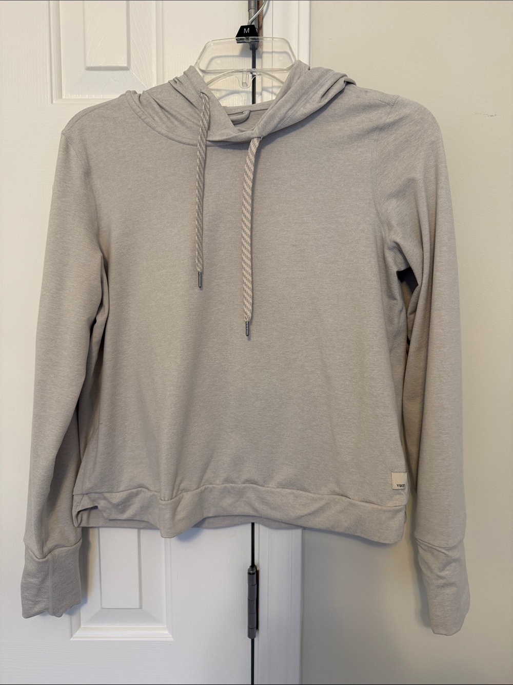 Vuori Light Gray Halo Essential Hoodie Pullover